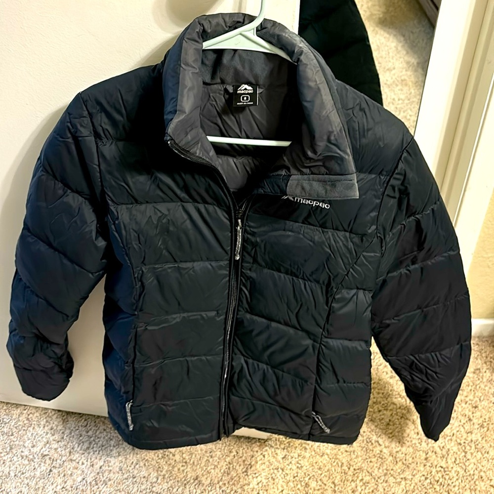 MacPac Black Puffer Jacket